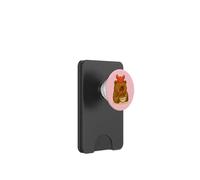 Adorable Capibara con Cangrejo Comiendo Obras de Arte Kawaii de Takoyaki PopSockets PopWallet para MagSafe
