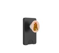 Adorable Capibara con Cangrejo Comiendo Obras de Arte Kawaii de Takoyaki PopSockets PopWallet para MagSafe