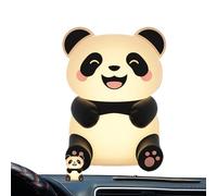 Adorable Car Panda Figurine Night Light Air Vent Clips, Car Vent Accessories, Decorative Automotive Interior Supplies For Sedan RV Pickup Truck Automotive
