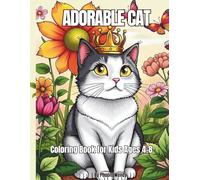 Adorable Cat Coloring Book for Kids Ages 4-8: Fun and Simple Kitten Pages for Young Cat Lovers