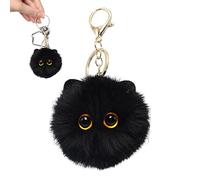 Adorable Cat-Shaped Plush Ball Keychain - Plush Doll Keychain Pendant Backpack Charm | Key Pendant Decor | Plushes Cat Ball Key Ring Ornament | Adorable Gadgets Girls Decoration for Traveling
