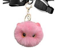 Adorable Cat-Shaped Plush Ball Keychain - Plush Doll Keychain Pendant Backpack Charm | Key Pendant Decor | Plushes Cat Ball Key Ring Ornament | Adorable Gadgets Girls Decoration for Traveling