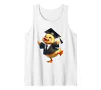 Adorable celebración del Vestido de Gorra Graduado de Patito Camiseta sin Mangas
