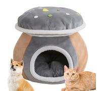 Adorable cesta para gatos nido de sueño caliente en forma de hongo para | Cama acogedora y acogedora para gatos cachorro de interior, sala de estar, dormitorio, balcón, apartamento, casa