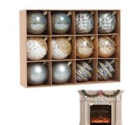 Adorable Christmas Ball Set, Christmas Ball Decorations, Winter Wreath Decorations, 12x Holiday Hangable Balls, Hangable Christmas Balls, Decorative Decorations for Christmas Winter Wreath