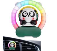Adorable Coche Aromaterapia Con Ritmo Luz, Ambientador Con Forma De Panda, Adorno Recargable Para El Interior Del Coche Con Luces De Colores Controladas Por Voz