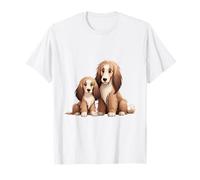 Adorable Cocker Spaniel Mamá y Cachorro Perros Camiseta