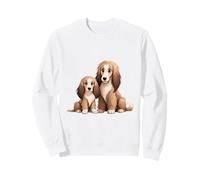 Adorable Cocker Spaniel Mamá y Cachorro Perros Sudadera