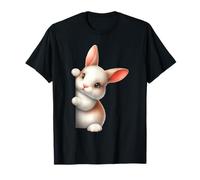 Adorable Conejito bebé Mirando Curioso Conejo Arte Camiseta