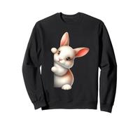 Adorable Conejito bebé Mirando Curioso Conejo Arte Sudadera
