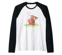 Adorable Conejito Casarse Conmigo propuesta ilustración Camiseta Manga Raglan
