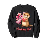 Adorable cumpleaños niña Nutria visón Lindo para niñas pequeñas Sudadera