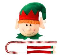 Adorable decoración para árbol de Navidad: Divertida decoración de Peluche con Brazos bastón, Divertido Peluche con Brazos bastón | Abrazo Desde lo Alto del árbol, para celebración Temporada.