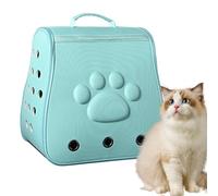Adorable Design Cat Transport Carrier, Foldable Pet Carrier, Sturdy Pet Carrier, Decorative Pet Carriers 42x38x27cm for Medium Dogs, Small Cats, Blue, Khaki, Gray, Black, Pink Color