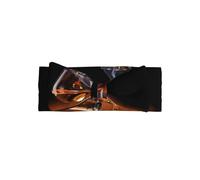 Adorable diadema con lazo para bebé con estampado de cigarro y whisky, suave, elástica y agradable al tacto para recién nacidos y niños pequeños