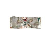 Adorable diadema con lazo para bebé con estampado de muñeco de nieve, suave, elástica y agradable al tacto para recién nacidos y niños pequeños