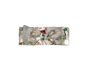 Adorable diadema con lazo para bebé con estampado de muñeco de nieve, suave, elástica y agradable al tacto para recién nacidos y niños pequeños