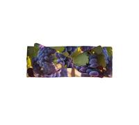 Adorable diadema con lazo para bebé con estampado de uvas del desierto, bonita diadema delicada para el pelo, diademas suaves y elásticas de princesa