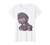 Adorable Dibujos Animados de orangután bebé - Linda diversión en la Selva Camiseta gráfica económica