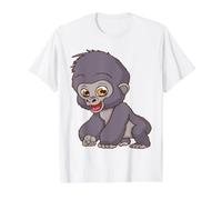 Adorable Dibujos Animados de orangután bebé - Linda diversión en la Selva Camiseta gráfica económica