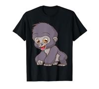 Adorable Dibujos Animados de orangután bebé - Linda diversión en la Selva Camiseta gráfica económica