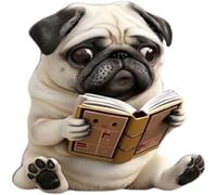 Adorable difusor de fragancia acrílico para ventilación de coche | Lindo ambientador sólido de dibujos animados 2D | Divertida decoración interior del automóvil para amantes de los perros y dueños de