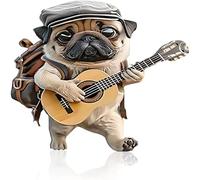 Adorable difusor de fragancia de acrílico para ventilación de coche | Bonito ambientador sólido de dibujos animados 2D | Divertida decoración interior del automóvil para amantes de los perros y dueños