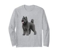 Adorable diseño artístico de Bouvier Des Flandres Manga Larga