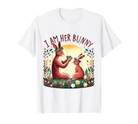 Adorable diseño de Amor sincero I Am Her Bunny Camiseta