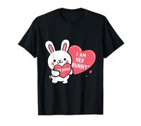 Adorable diseño de Amor sincero I Am Her Bunny Camiseta