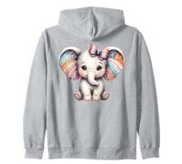 Adorable diseño de Becerro de Elefante en Acuarela Sudadera con Capucha