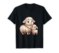 Adorable diseño de Cordero y Oveja bebé Camiseta