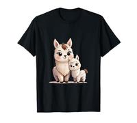 Adorable diseño de Dibujos Animados de mamá y bebé Camiseta