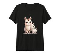 Adorable diseño de Dibujos Animados de mamá y bebé Camiseta Premium