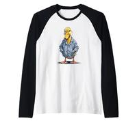 Adorable Disfraz de Ganso de Pato en Pijama para Adultos y niños Camiseta Manga Raglan