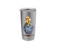 Adorable disfraz de ganso de pato en pijama para adultos y niños Vaso térmico de acero inoxidable de doble pared