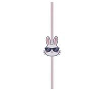 Adorable Door Bow, Festive Bunny Hanging Set, with 42,5 cm Spring Vibe with Ribbon Set, Soft Polyester Festive Door Ornament, Country Style Bunny Bow Decor Cute Decor, for Dorm Party Wall Display Room