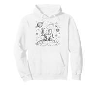 Adorable Elefante Luna Space Explorer Cosmic Doodle Sudadera con Capucha