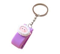 Adorable engrapadora en miniatura con llaveros, grapadora de tamaño de bolsillo, capacidad de 20 hojas para la escuela, oficina, organización de documentos, suministros creativos de oficina