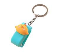 Adorable engrapadora en miniatura con llaveros, grapadora de tamaño de bolsillo, capacidad de 20 hojas para la escuela, oficina, organización de documentos, suministros creativos de oficina