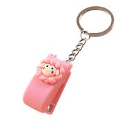 Adorable engrapadora en miniatura con llaveros, grapadora de tamaño de bolsillo, capacidad de 20 hojas para la escuela, oficina, organización de documentos, suministros creativos de oficina