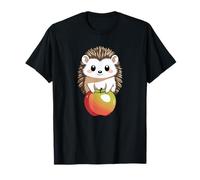 Adorable Erizo con Manzana Lindo Animal de otoño Camiseta