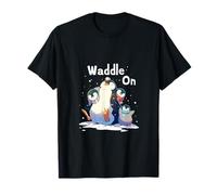 Adorable familia de pingüinos en invierno amante de los pingüinos Camiseta