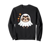 Adorable Fantasma Perezoso con Hojas Que Caen Sudadera