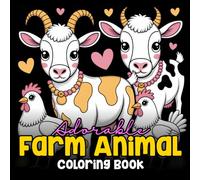 Adorable Farm Animal Coloring Book