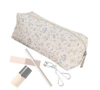 Adorable Floral Cosmetic Bag, Makeup Brush Storage Pouch, 7,09 x 2,36 x 2,76 pulgadas Travel Makeup Organizer, Canvas Toiletry Bag for Women, Girls and Daily, multicolor, A, Consulte la descripción