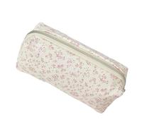 Adorable Floral Cosmetic Bag, Makeup Brush Storage Pouch, 7,09 x 2,36 x 2,76 pulgadas Travel Makeup Organizer, Canvas Toiletry Bag for Women, Girls and Daily, multicolor, C, Consulte la descripción