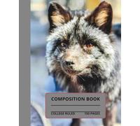 Adorable Fox Composition Notebook: Adorable Fox composition book, 7.5x9.25, 150 college-ruled pages