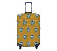 Adorable funda de equipaje de viaje de perro de dibujos animados para equipaje de 18 a 32 pulgadas, lavable, resistente a los arañazos, Happy Cartoon Dog, S