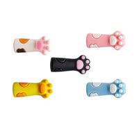 Adorable funda protectora de silicona con diseño de patas de gatito, a prueba de masticación para tapa de lápiz